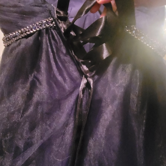 Royal purple ombre ball gown grad dress - Picture 2 of 3